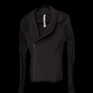 Lululemon Jacket-Size 4-Dark Grey with Stripes-Double Zipper